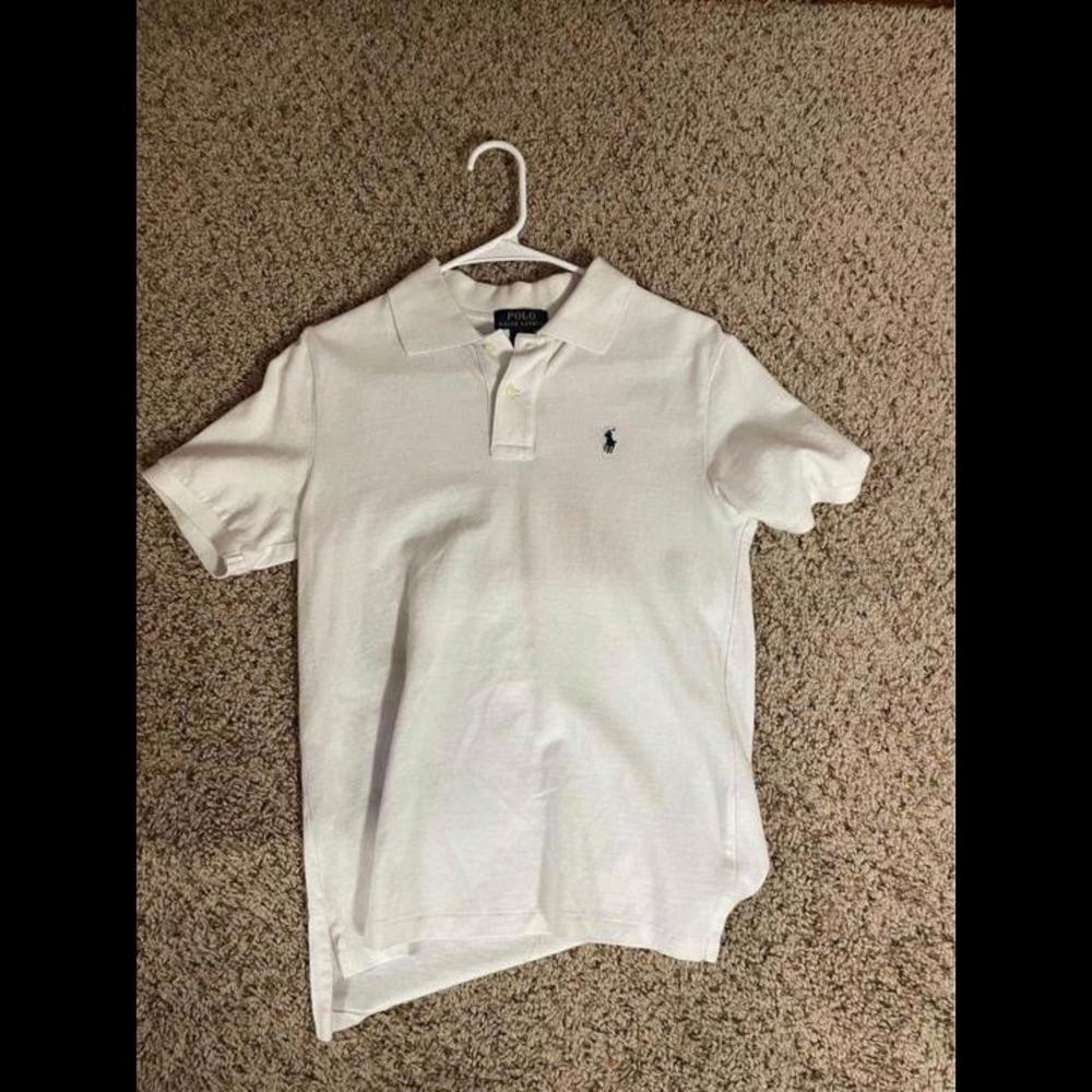 White Polo Shirt Size Large Kids